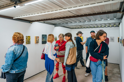 Ausstellungsraum, wei&szlig;e W&auml;nde